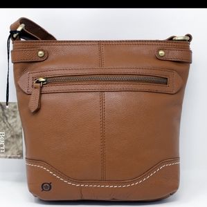 BORN GENUINE LEATHER CROSSBODY BUCKET BAG!